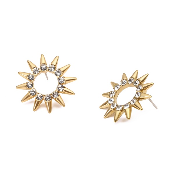 ADELINE | Crystal Starburst Statement Earrings - Picture 6 of 7